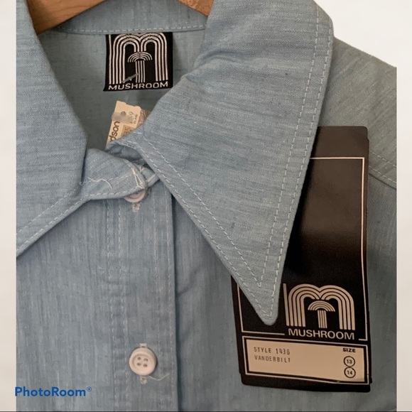 Vintage Denim Short Sleeved Top w/ original tags - Picture 4 of 4